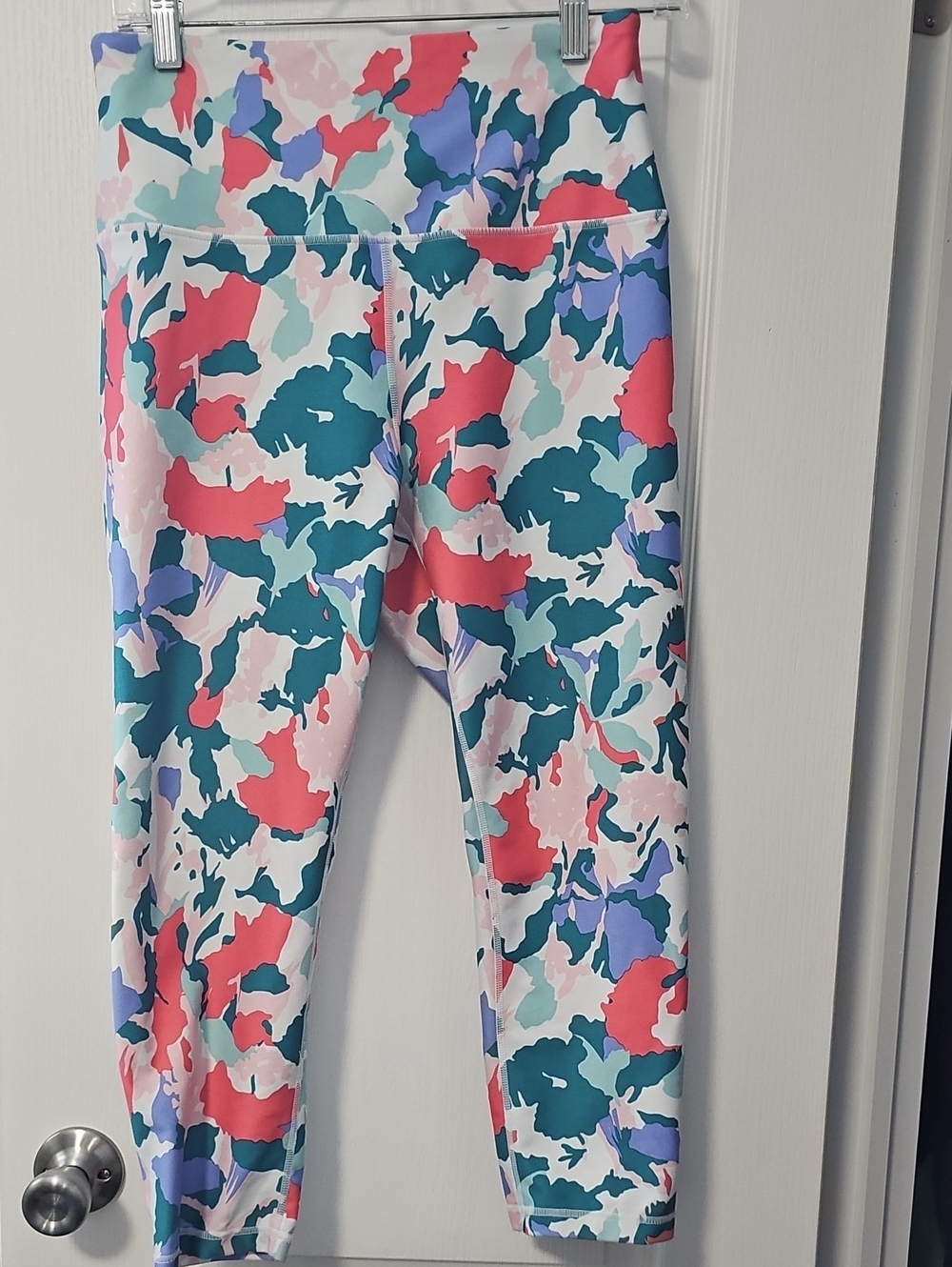 Balance Collection Girls' Teal, Coral & Lavender Active Leggings